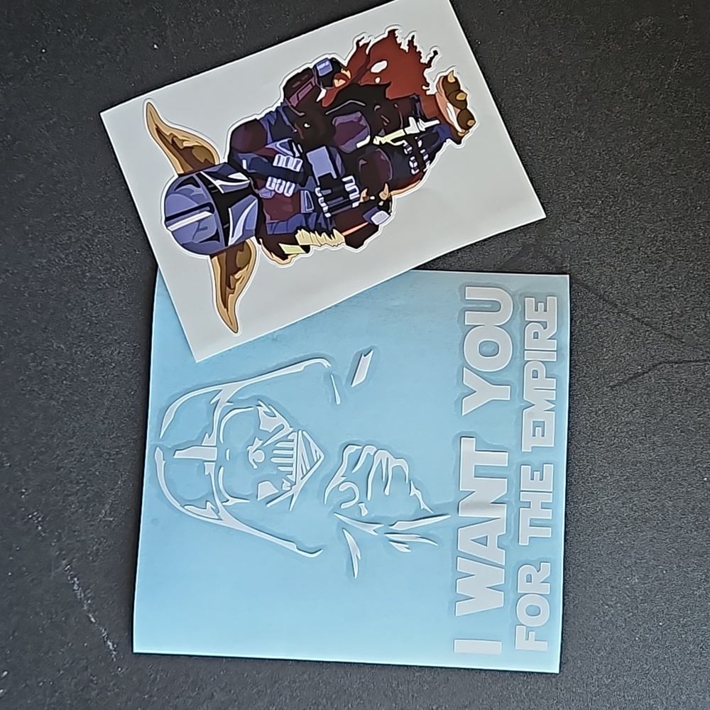 Star Wars Vehicle Window Decals. Set of Two NWOT